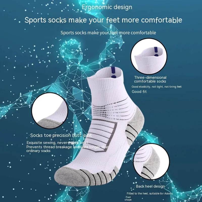 Unisex Thickened absorbing Breathable Knee-high Sports Socks - www.Shopthatapp.com