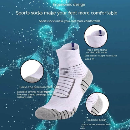 Unisex Thickened absorbing Breathable Knee-high Sports Socks - www.Shopthatapp.com