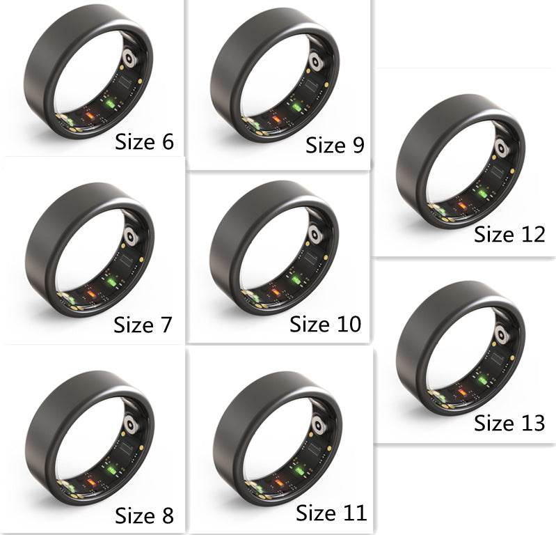 Smart Heart Rate Blood Oxygen Sleep Analysis Detection Ring Waterproof Multifunctional Ring - www.Shopthatapp.com