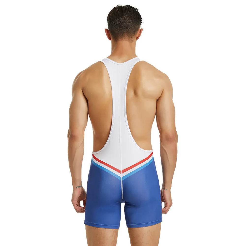 Men's Fitness Swimming Shark Pants Bodysuit Thong - www.Shopthatapp.com