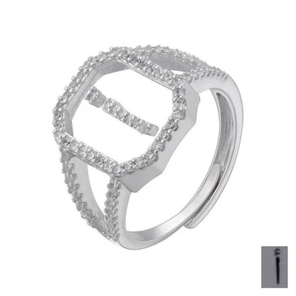 Fashion Micro Inlaid Zircon Arab Letters Ring for women - www.Shopthatapp.com