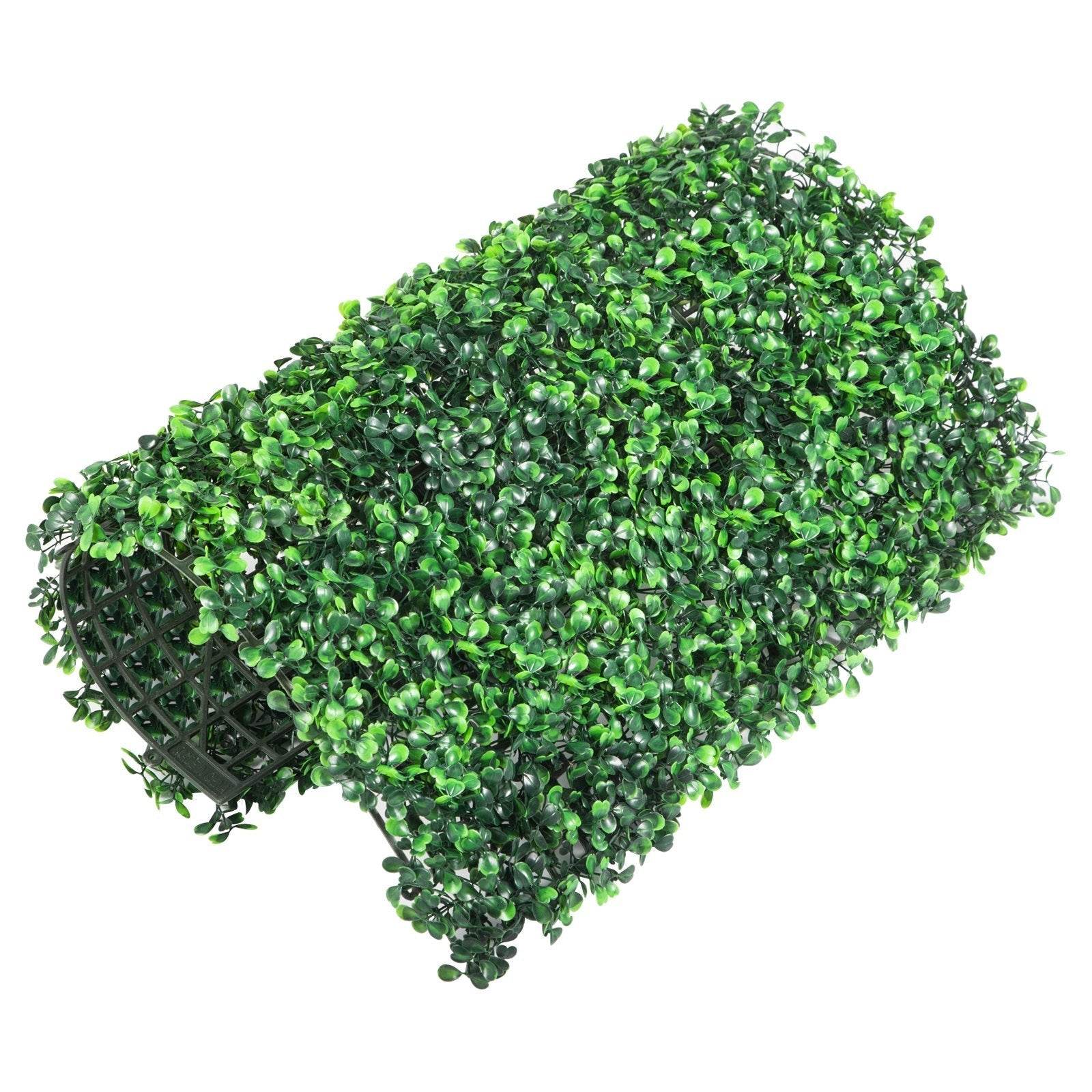 24 pcs 20 x 20 Artificial Boxwood Hedge Wall Green Panel - www.Shopthatapp.com