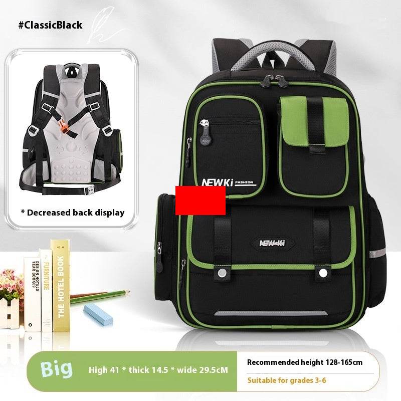 Children's Spine Protection Backpack Multi-compartment Burden Reduction Schoolbag - www.Shopthatapp.com