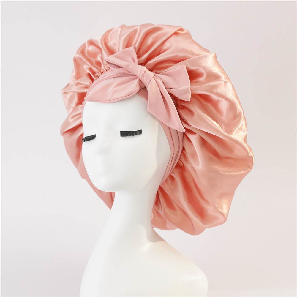 Silk Hair Bonnet For Sleeping Satin bonnet for curly hair - www.Shopthatapp.com