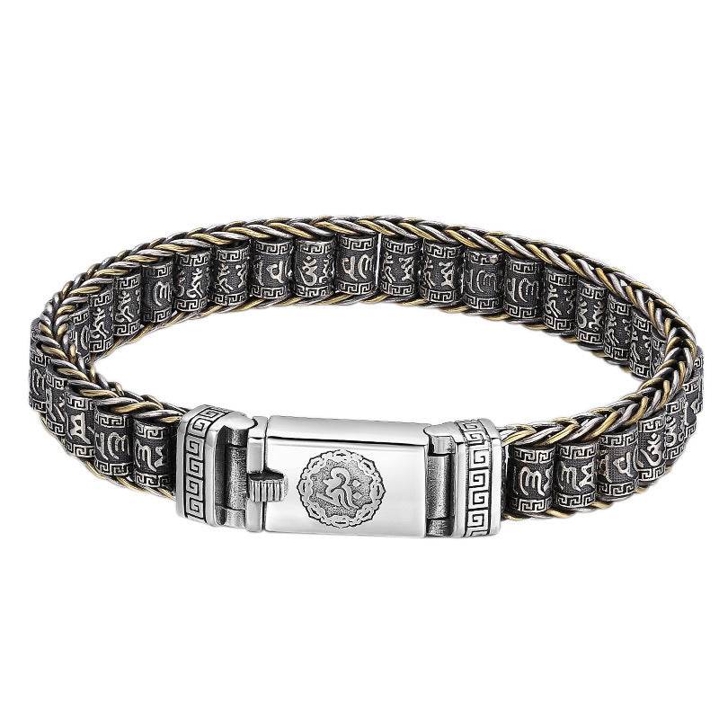 Thai Silver Personality Men's And Women's Trend Turn Bead Bracelet - www.Shopthatapp.com