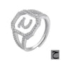 Fashion Micro Inlaid Zircon Arab Letters Ring for women - www.Shopthatapp.com