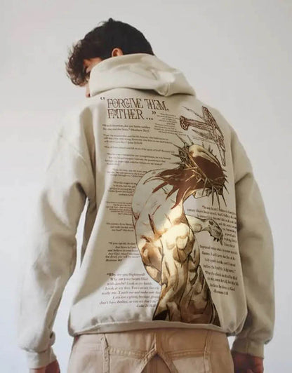 Men's Casual Printed Oversized Hoodie Sweatshirt Hip Pop Streetwear - www.Shopthatapp.com