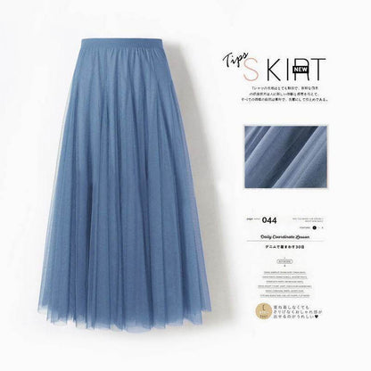 Pleated Mesh Midi Skirt – Women's Prairie Swing Skirt - www.Shopthatapp.com