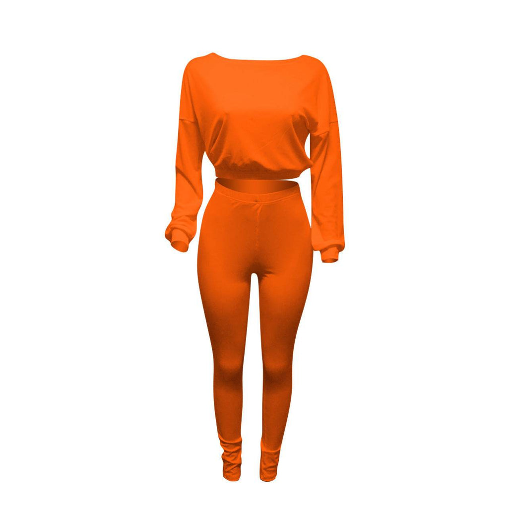 Ladies Autumn 2pcs Athleisure wear Outfit set - www.Shopthatapp.com