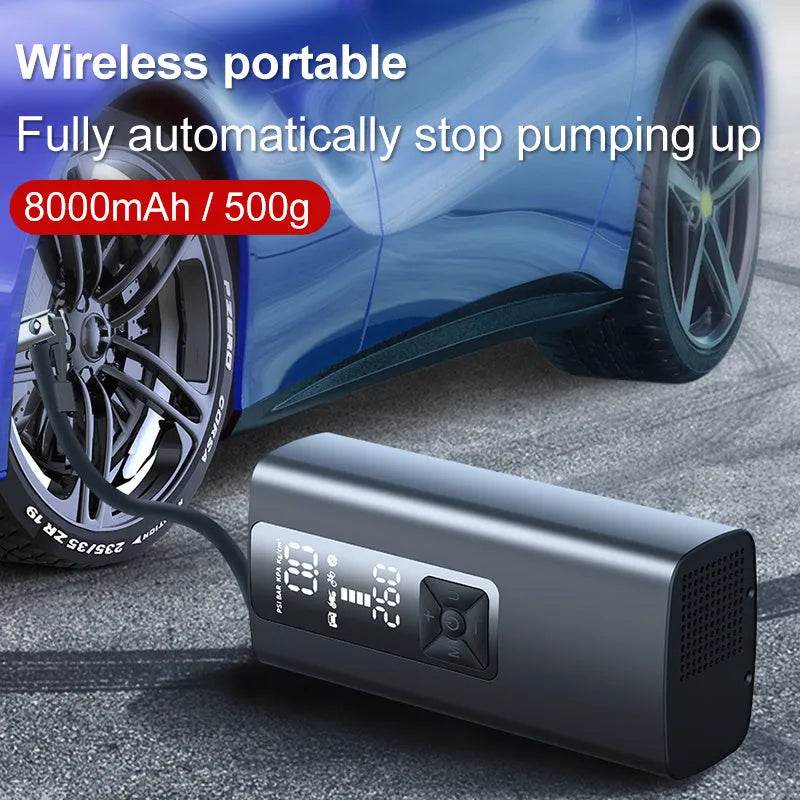 Electric Wireless Car Bicycle Tire Smart Air Inflator - www.Shopthatapp.com
