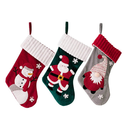 Christmas Decorations Gold Velvet Patch Christmas Stockings - www.Shopthatapp.com
