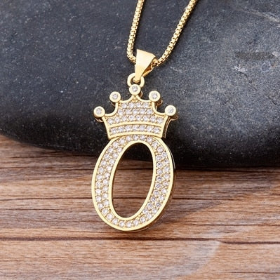 Letter Pendant with Chain - Gold - www.Shopthatapp.com