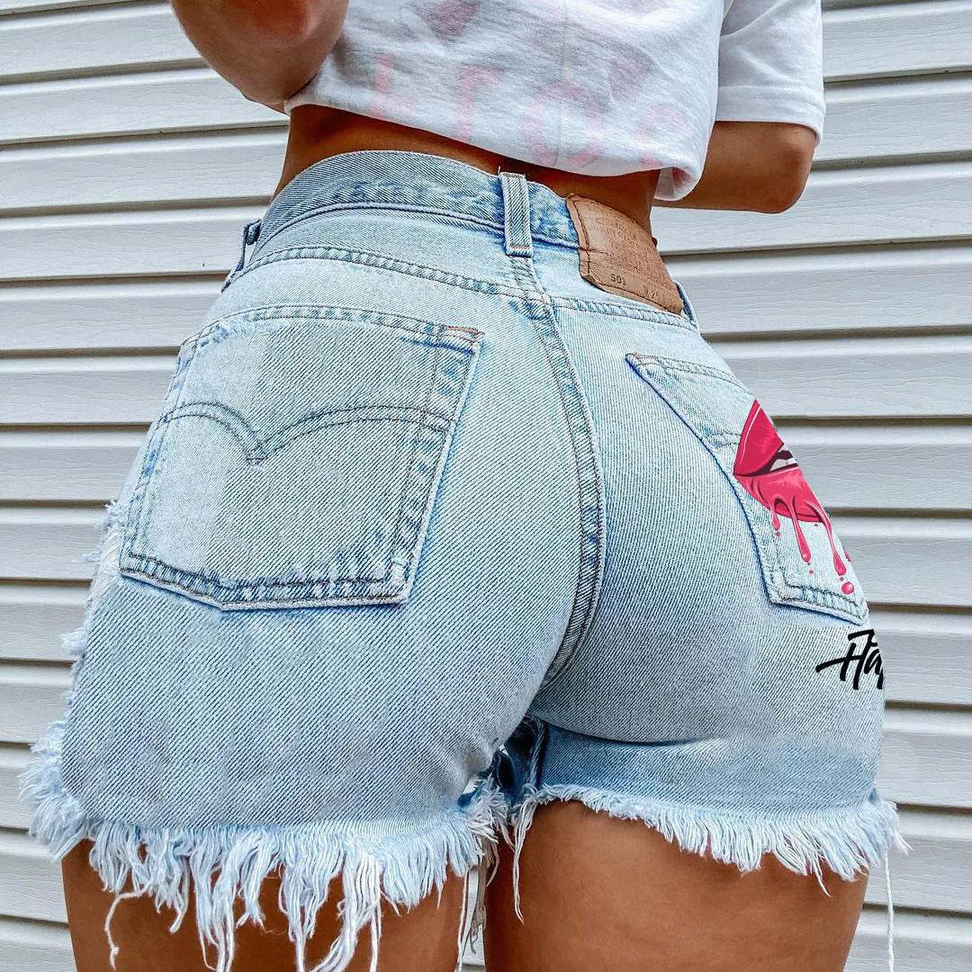 Fashion Ripped Denim Shorts For Women - www.Shopthatapp.com