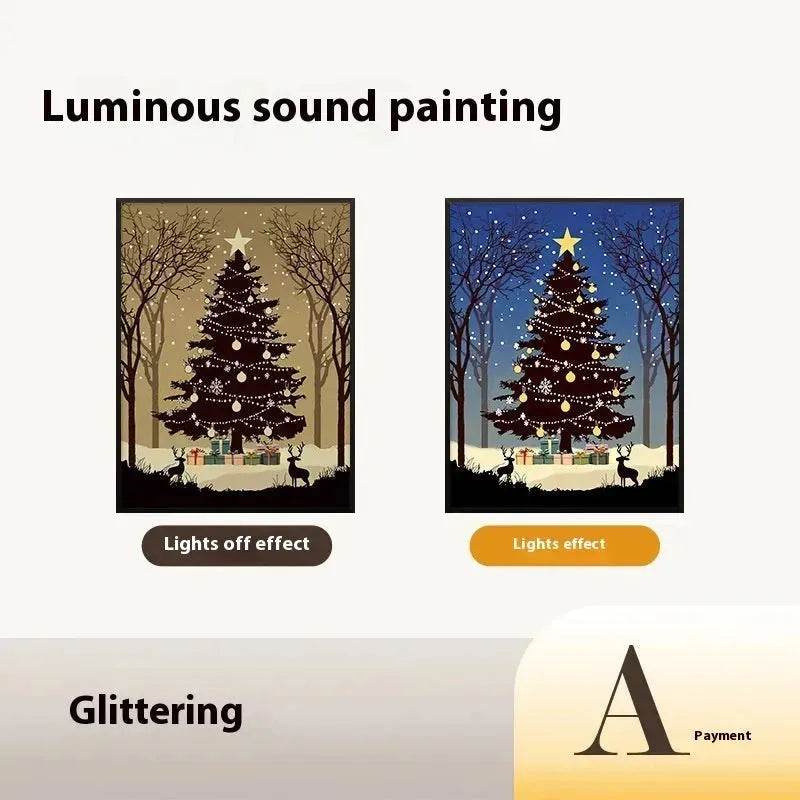 2024 New Luminous Christmas Tree Painting decorations Bluetooth Speaker integrated Gift Ideas - www.Shopthatapp.com