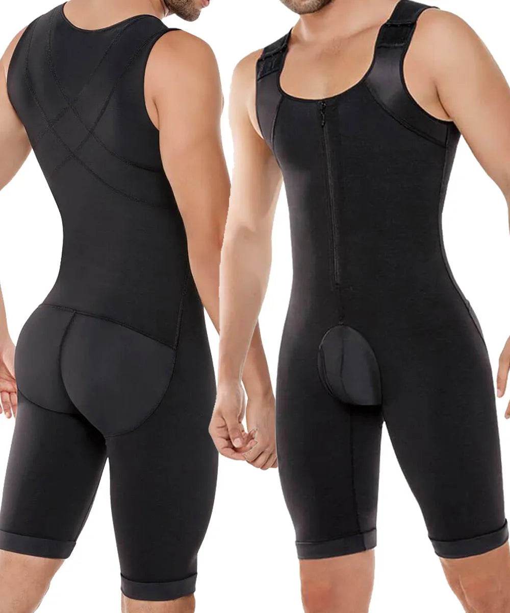 Thick Sleeveless Compressing Slimming Bodysuit shapewear for Men - www.Shopthatapp.com