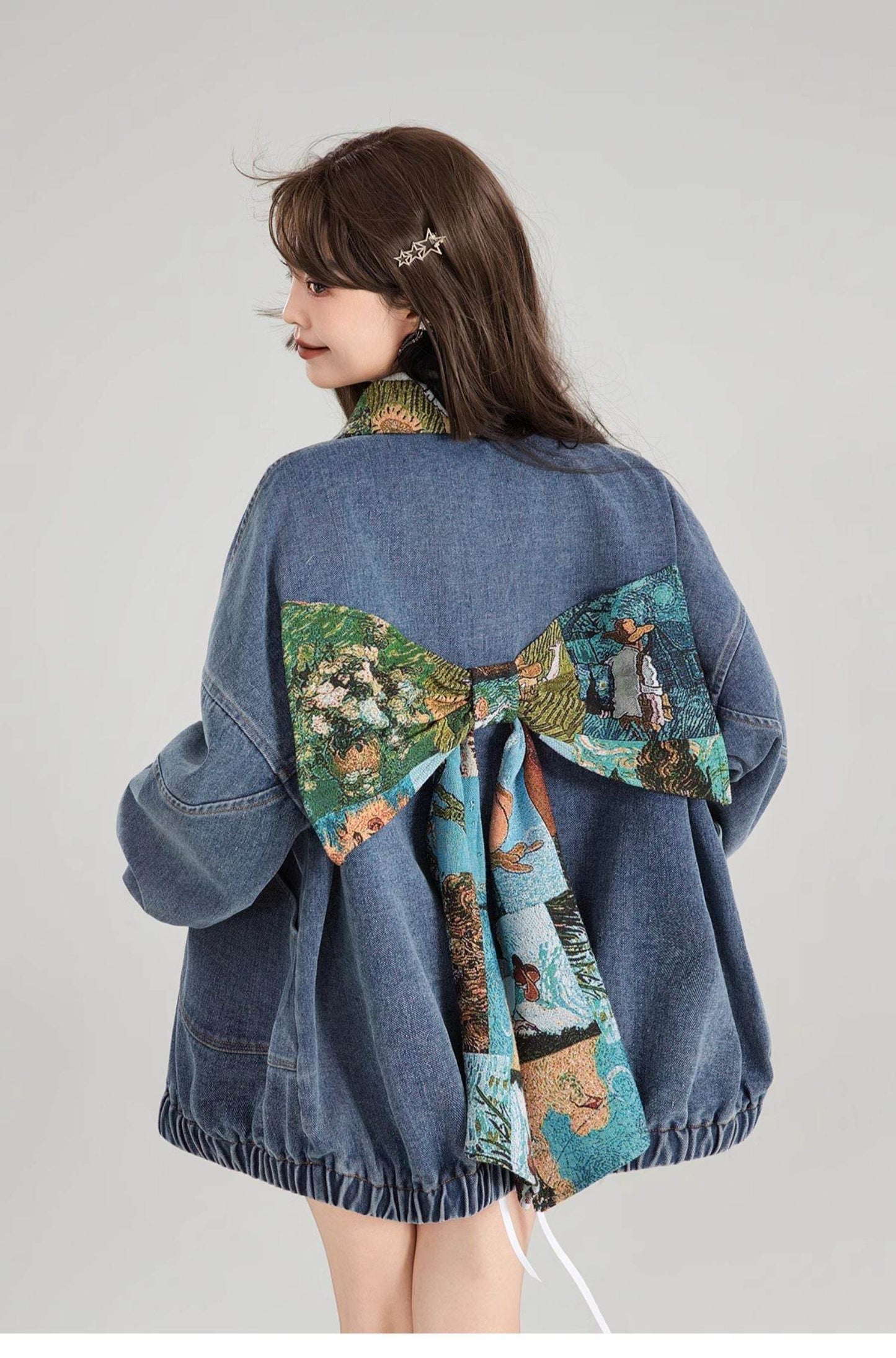 Artistic Denim Jacket For Women - www.Shopthatapp.com