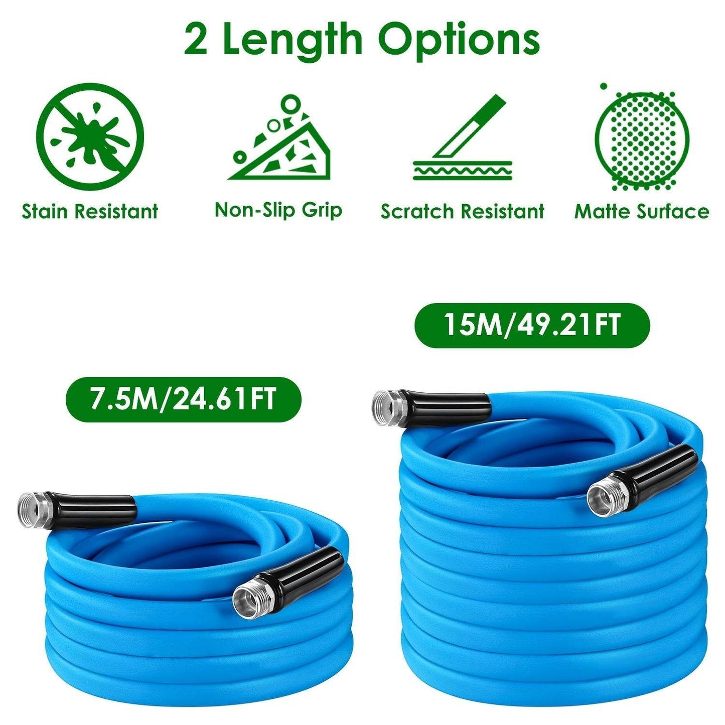 Non-Expanding Flexible Garden Hose Heavy Duty PVC Water Hose - www.Shopthatapp.com