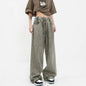 Retro Worn Looking Washed-out Drawstring Baggy Jeans Pant For Women - www.Shopthatapp.com