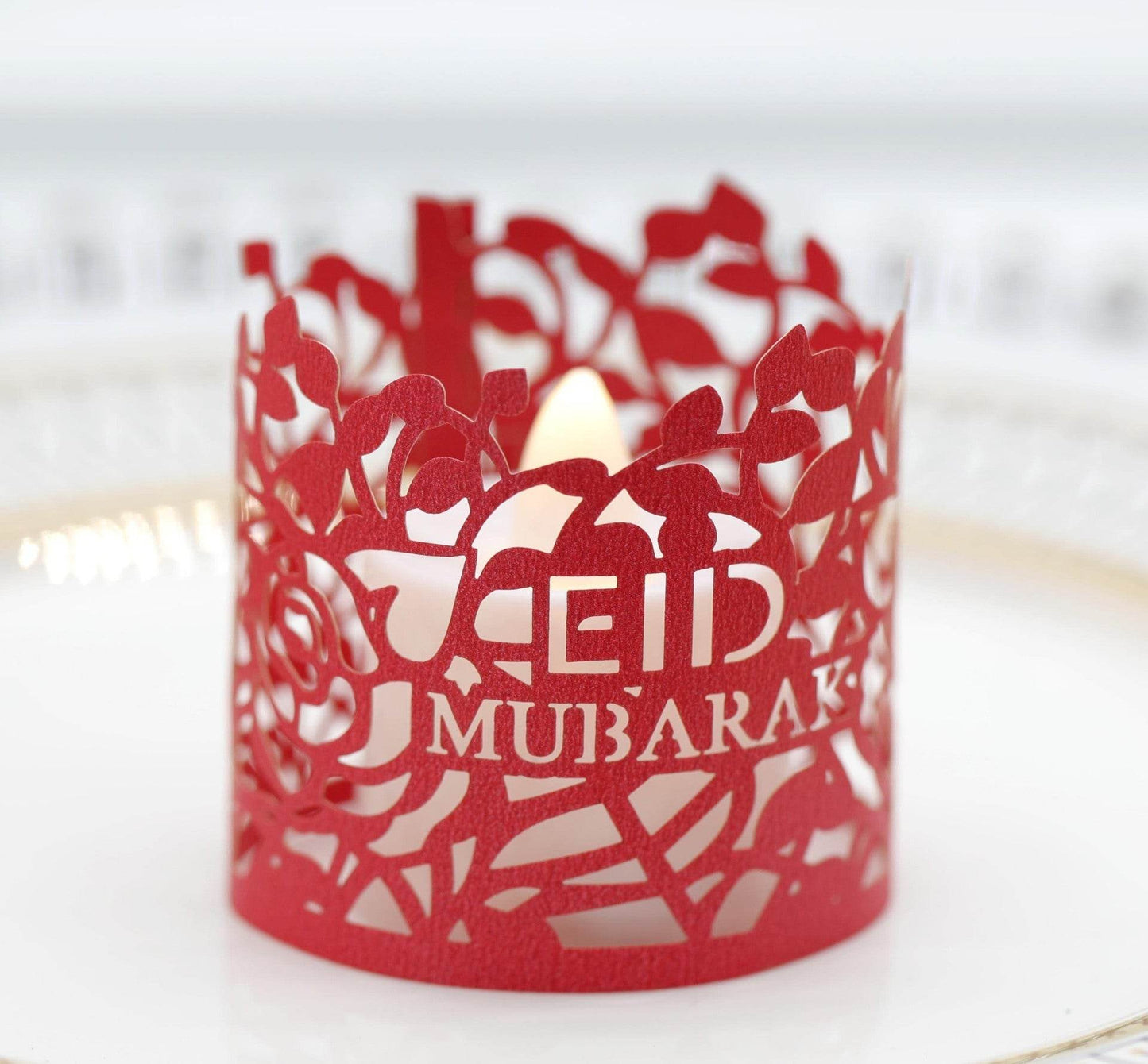 MOQ200 Ramadan Electronic Candle Lampshade Laser Cutout - www.Shopthatapp.com