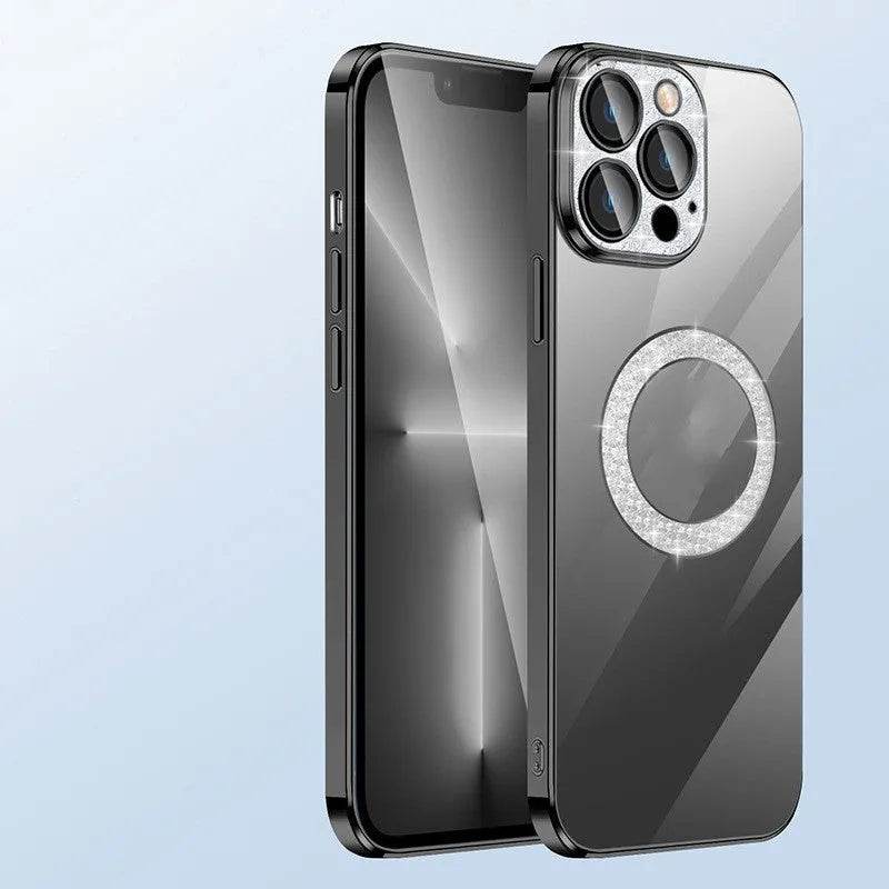 Electroplated TPU Transparent Apple Mobile phone Case - www.Shopthatapp.com