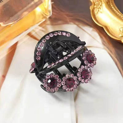 Rhinestone Barrettes High-end Flower Hair Clip - www.Shopthatapp.com