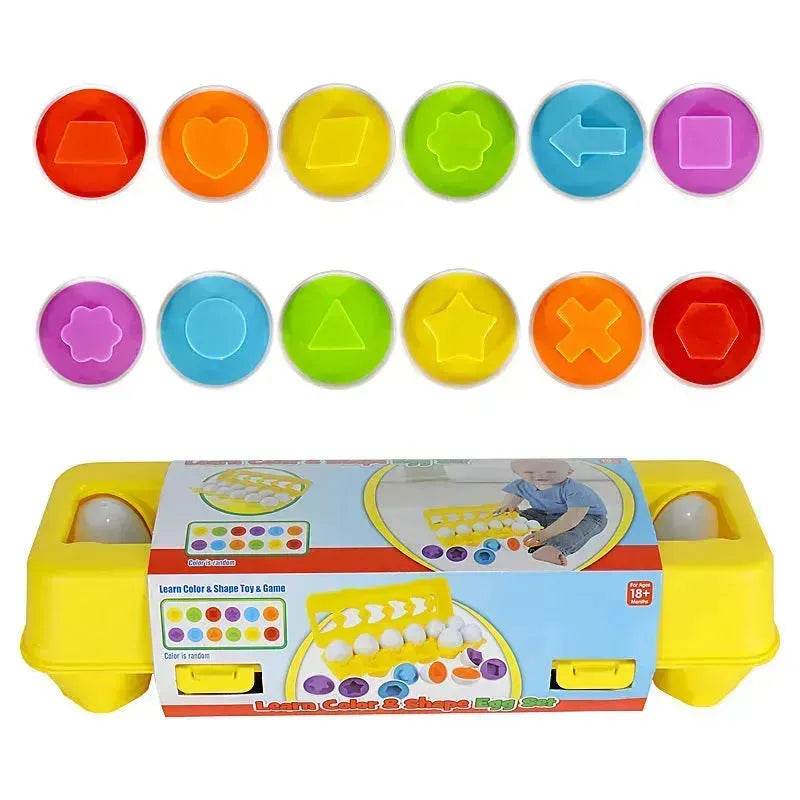 Baby Learning Educational Toy Smart Egg Toy Games Shape Matching Sorters Toys Montessori Eggs Toys For Kids Children - www.Shopthatapp.com