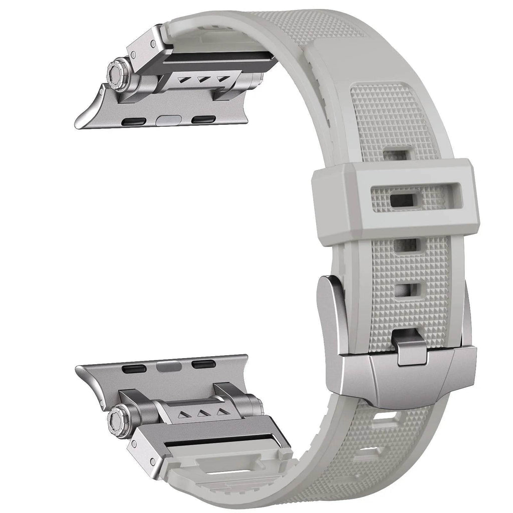 High End Metal And Silicone Watch Strap - www.Shopthatapp.com