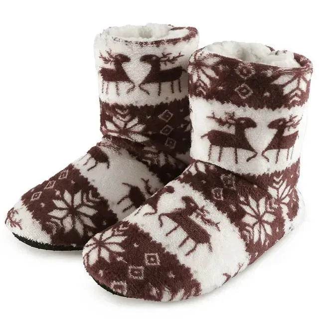 Winter Fur Slippers For Women Warm Shoes Slipper Christmas - www.Shopthatapp.com