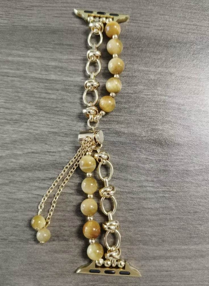 Women Fashion Smart watch Beaded Replacement Watch strap - www.Shopthatapp.com