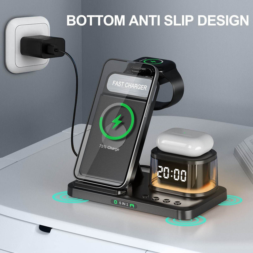 Creative Fast Wireless Charger Three-in-one Folding Bracket - www.Shopthatapp.com