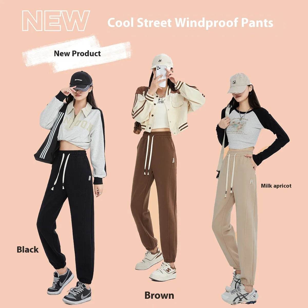 Fleece-lined Thickened Windproof Trousers Casual Pants For Women - www.Shopthatapp.com
