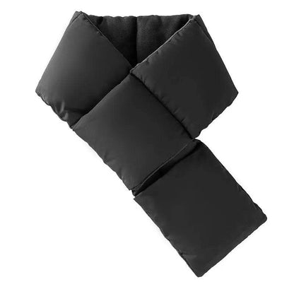 Warm Cross-design Pocket Scarf For Women Winter Outdoor Sports Skiing Cold-proof Down Cotton Plus Velvet Short Scarf - www.Shopthatapp.com