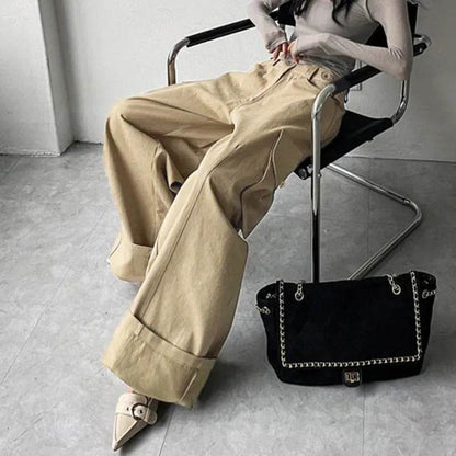 Casual Straight-leg Baggy Jeans Pant For Women - www.Shopthatapp.com