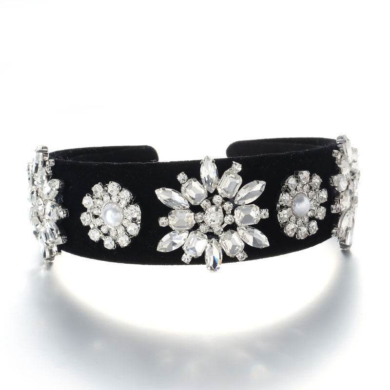 Retro Baroque Pearl Rhinestone Headband - www.Shopthatapp.com