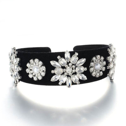 Retro Baroque Pearl Rhinestone Headband - www.Shopthatapp.com