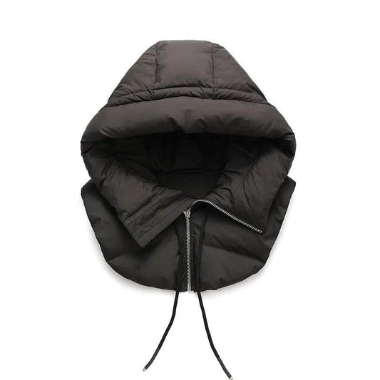 Warm Goose Down Match With Coat Hooded Men And Women Neck gaiter - www.Shopthatapp.com
