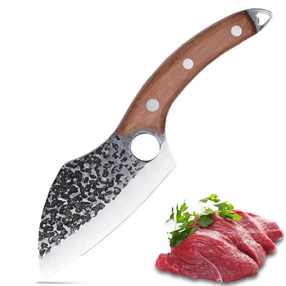 Vikings and Hand Forged Meat Cleaver Professional Chef Knife - www.Shopthatapp.com