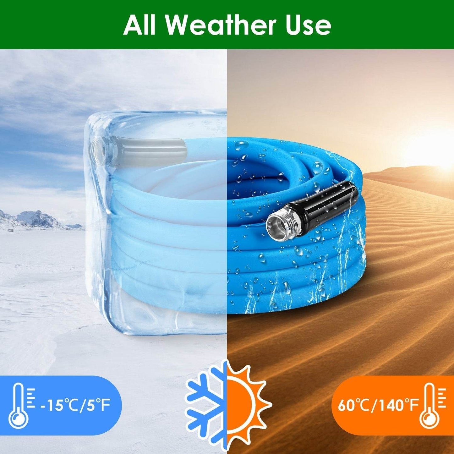 Non-Expanding Flexible Garden Hose Heavy Duty PVC Water Hose - www.Shopthatapp.com