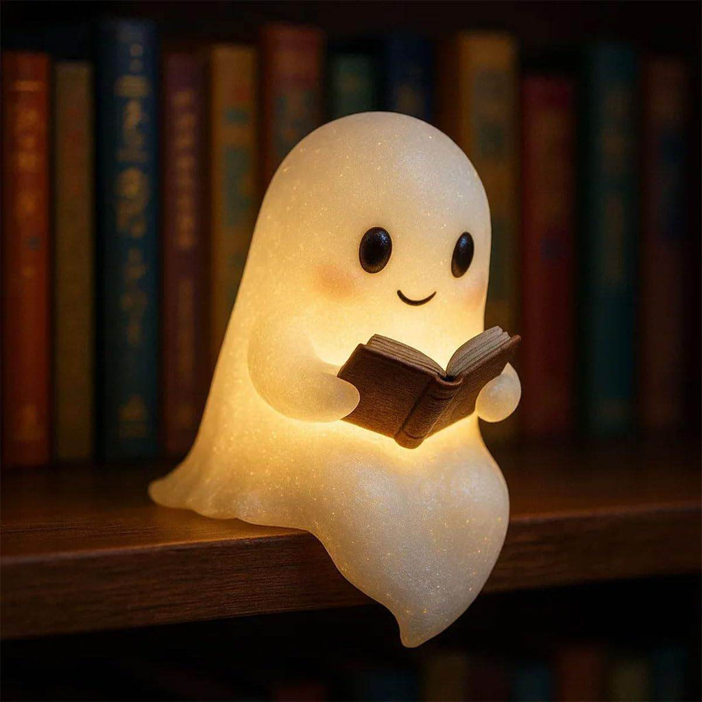 Cute LED Ghost Night Light Children's Nightlight Gift Bedside Sleep Lamp Halloween Decorations Lovely Ghost Lamp Warm Light - www.Shopthatapp.com