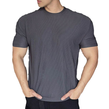 Anti Wrinkle Men Short Sleeve Active wear T-shirt for Workout Gym trainings - www.Shopthatapp.com