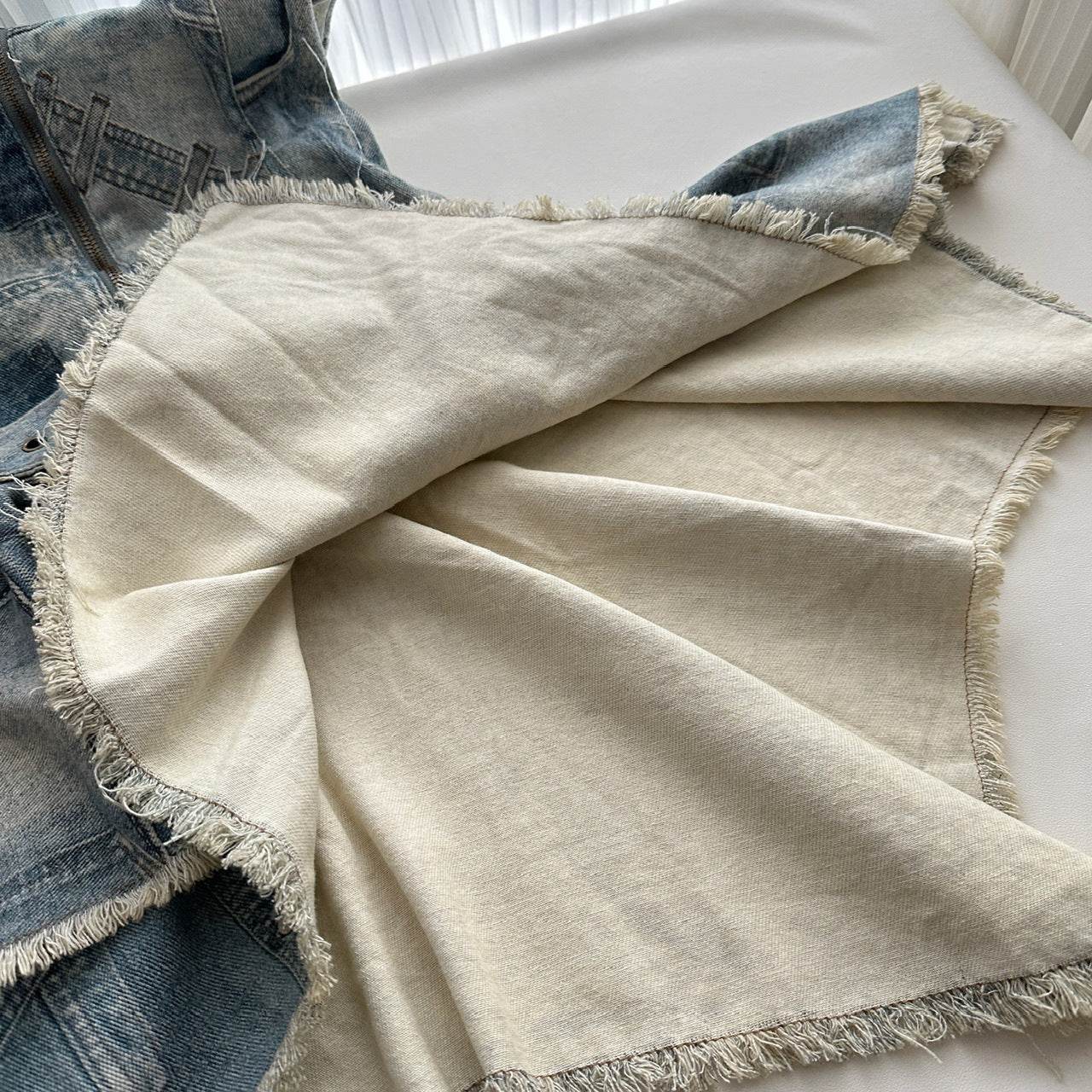 Waist-tight Halter Denim Dress Women's Distressed Retro Slimming Skirt - www.Shopthatapp.com