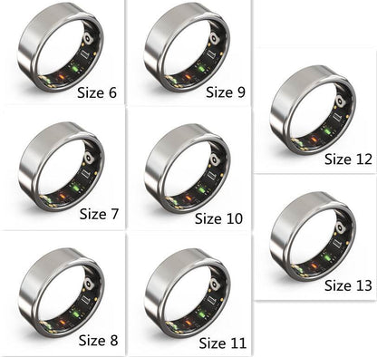 Smart Heart Rate Blood Oxygen Sleep Analysis Detection Ring Waterproof Multifunctional Ring - www.Shopthatapp.com