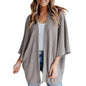 Short Sleeve Waffle Gerson Winter Fleece Women's Cardigan - www.Shopthatapp.com
