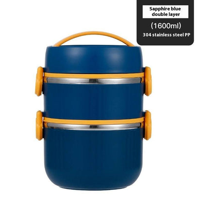 2 layer 304 Stainless Steel Thermal Insulated Lunch Container - www.Shopthatapp.com