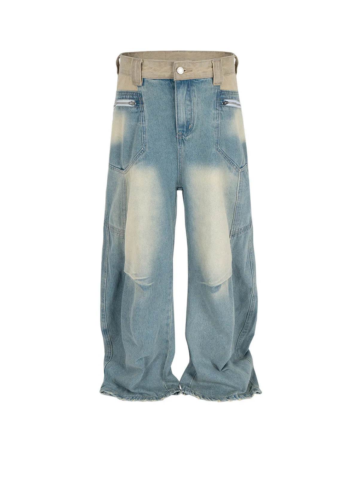 Washed Distressed Design Baggy Jeans Pant For Men And Women - www.Shopthatapp.com
