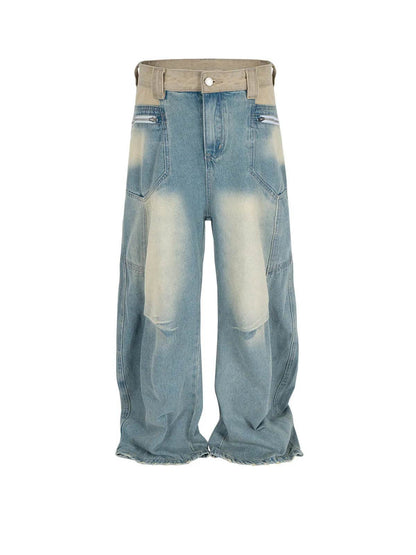 Washed Distressed Design Baggy Jeans Pant For Men And Women - www.Shopthatapp.com