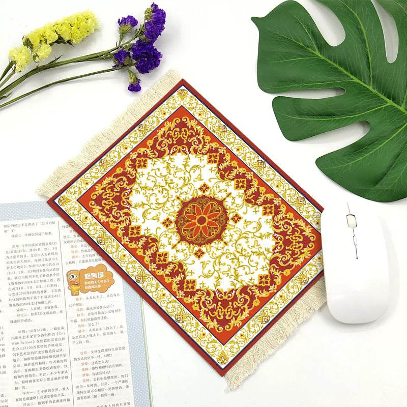 Office mouse pad, Suede fringe mouse pad Hot rubber  Bohemian style - www.Shopthatapp.com