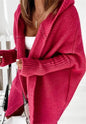Oversized Head cover Knitted Long Kimono Cashmere Cardigan for Women - www.Shopthatapp.com