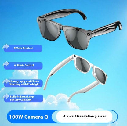 AI Smart Glasses Strap Camera Photo Translation Recognition Bluetooth - www.Shopthatapp.com