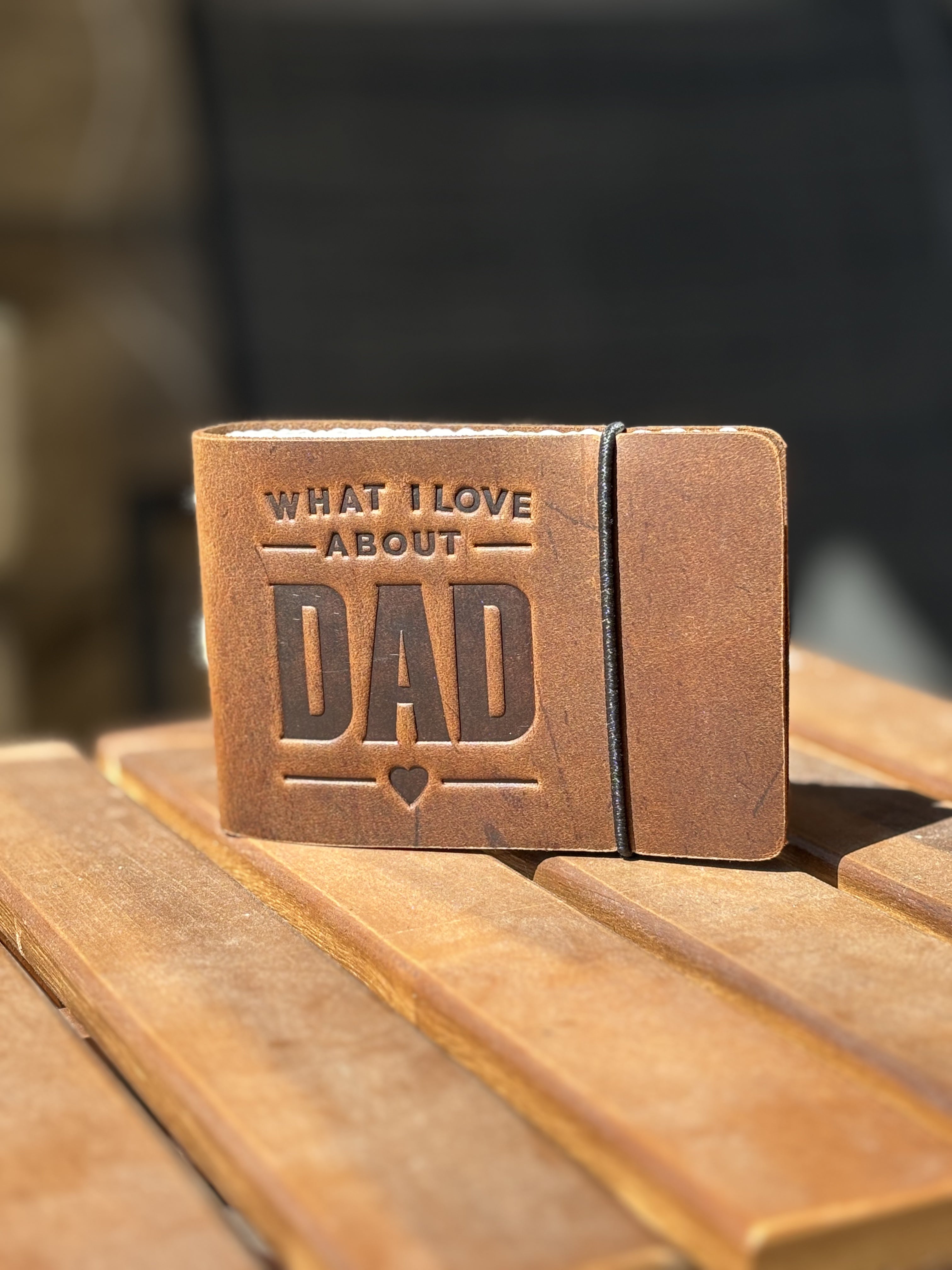 Dad LogBook - Customizable Fill-in-the-Blank Journal - www.Shopthatapp.com